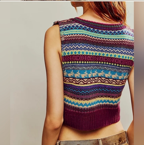 NWT Free People Fran Sweater Vest - Picture 4 of 7